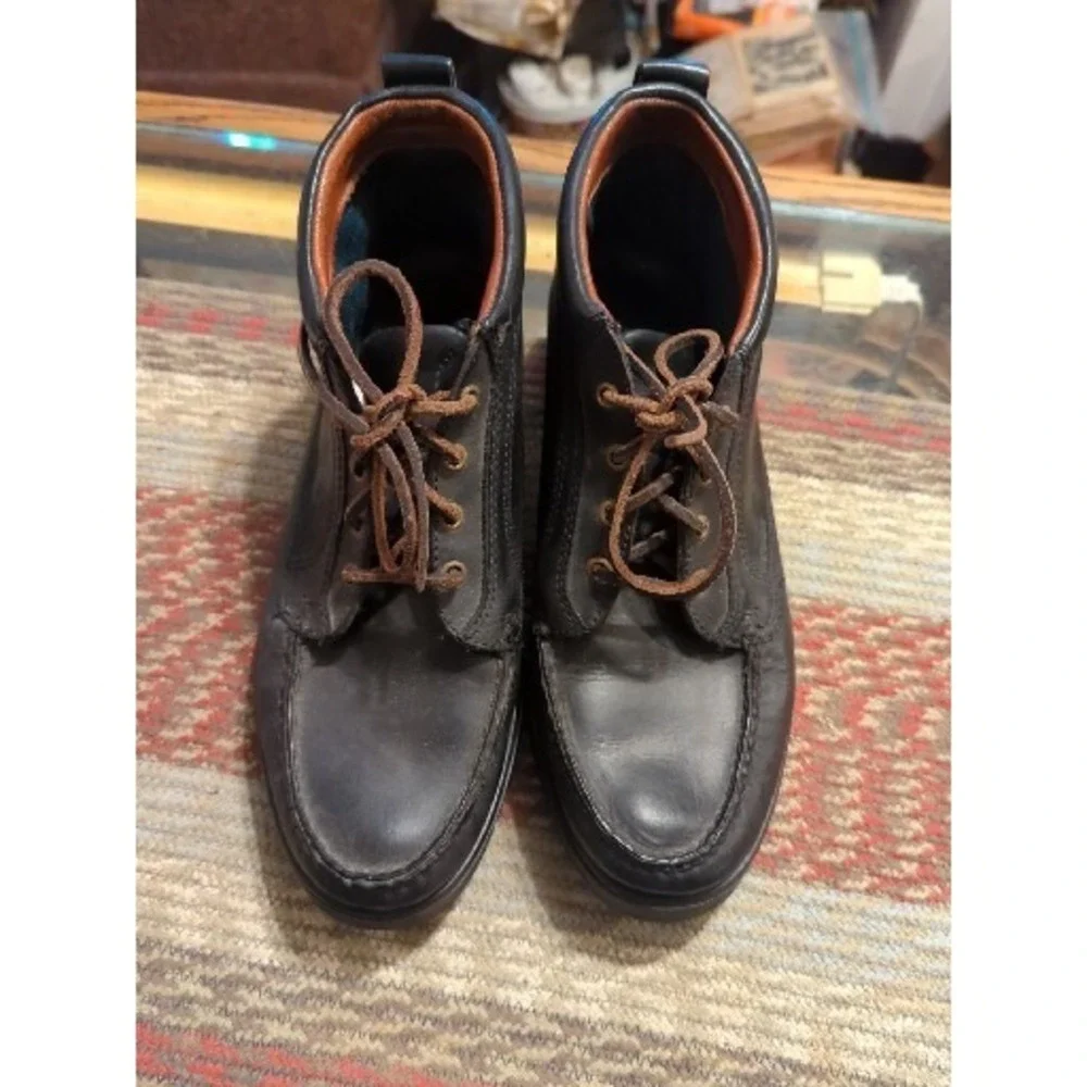 Sperry Active Top Sider Black Leather High Top Boat Shoe Womans‎ 9.5 Mens 7.5